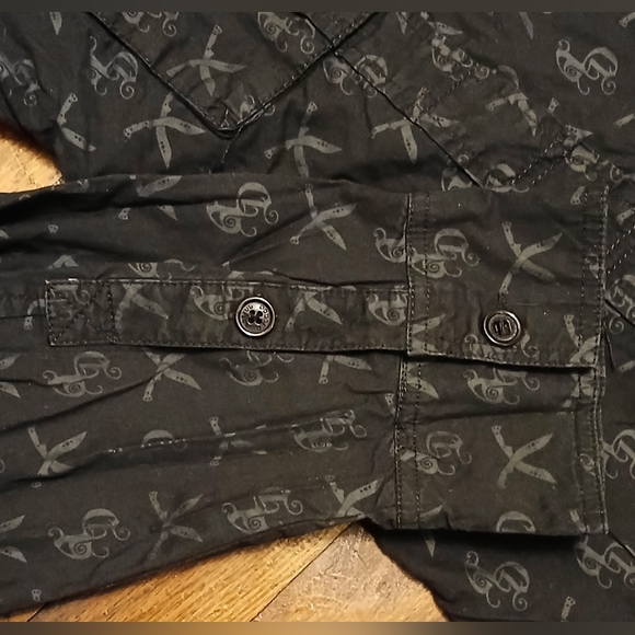 Artful Dodger Mens Throwback All Over Print Ls Casual Button Down Size XXL - Picture 6 of 8